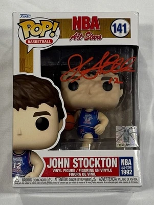 Подписанный Джоном Стоктоном NBA All-Star Funko Pop! #141 Beckett сертификат подлинности - Изображение 1 из 4