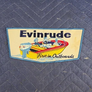 Vintage Evinrude "First In Outboards" Patch Large - Picture 1 of 5