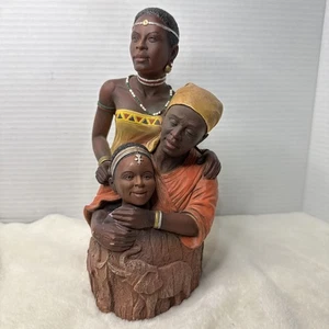 Dave Grossman Creations Legacy Series Figurine 2002 African Family 10” Tall - Picture 1 of 9