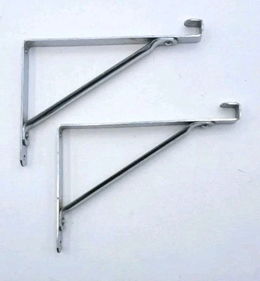 Antiguo estante de baño vintage cromado Art Deco herrajes de baño antiguos  Foto 1 de 4