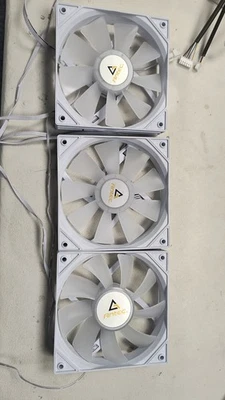 Antec 3x 120mm Fans rgb from Cx800 Case White - Image 1 of 3