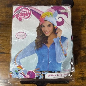 MY LITTLE PONY RAINBOW DASH HOODIE SIZE ADULT L /XL NEW FAST/FREE SHIPPING - Picture 1 of 4