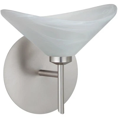 Besa Lighting 1SW-191352-SN Hoppi Wall Sconce Satin Nickel - Image 1 of 2