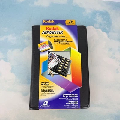Estuche de almacenamiento de rollos de película impresiones índices casetes organizadores Kodak APS de colección Foto 1 de 4