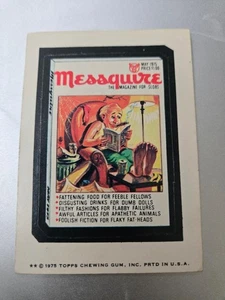 1975 Topps Wacky Packs 14. Serie 14 White Back Messquire Magazin - Bild 1 von 2