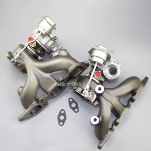 Pair TD03 49131 Turbo Turbocharger for Volvo S80 CX90 B6284T N3P28F 2.9L T6 Bi - Picture 1 of 10