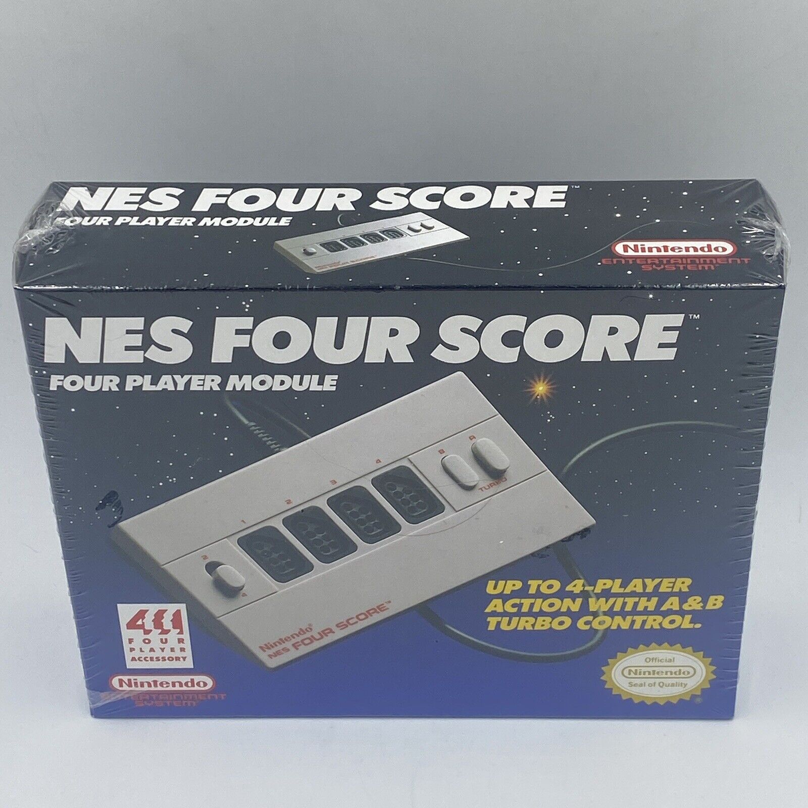 Nintendo NES Four Score Player Module FACTORY SEALED dated 1990 GM