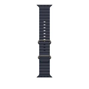 Genuine Apple Navy Ocean Watch Band (49mm) - Natural Titanium Finish - VG - Zdjęcie 1 z 1