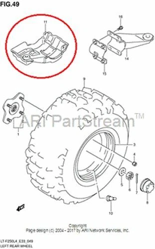 NEW OEM SUZUKI OZARK LT-F 250 FINAL CASE PROTECTOR - Image 1 of 1