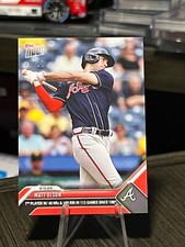 2023 Topps Now MLB #687 Matt Olson Atlanta Braves Red Parallel /10