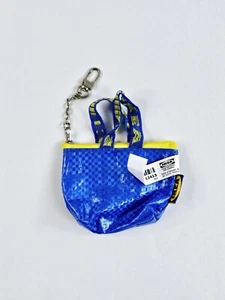 IKEA KNOLIG FRAKTA - Geldbörse - Mini Reißverschlusstasche - Schlüsselanhänger - kleine blaue Tasche - Bild 1 von 6