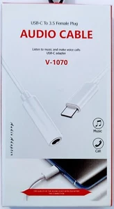USB C Type C to 3.5mm Male Headphone Jack in Aux Cable Lead Audio Stereo Adapter - Picture 1 of 6