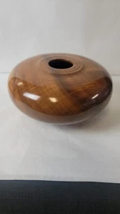 Tulsa Artist Bob Hawks Myrtle Wood Turned Vessel Pot - Picture 1 of 10