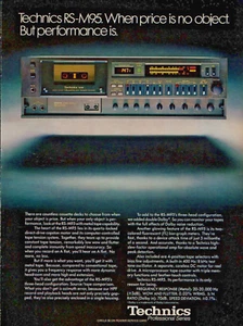 vtg TECHNICS RS-M95 MAGAZINE PRINT AD Cassette Tape Deck Player Recorder Pinup - Picture 1 of 1