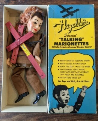 Vintage Hazelle's Special Talking Marionette #316-Davy Crockett in Original Box - Image 1 of 4