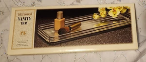 Spiegelfuß klar Waschtisch Acryl Seiten Non-Mar Filzboden - Bild 1 von 3