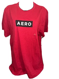 Aeropostale T-Shirt NWT Large Red Tone Short Sleeve Men's Casual Pull Over - Picture 1 of 10