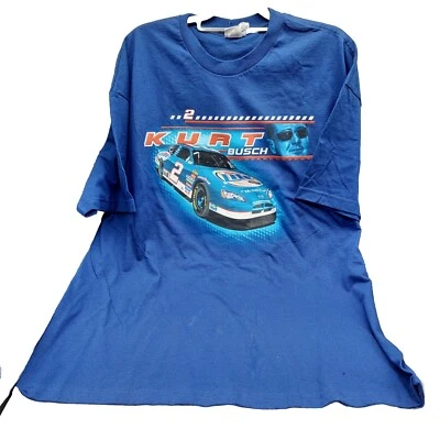 Camisa para hombre Kurt Busch #2 Racing Miller Lite azul 2XL Chase Authentics  Foto 1 de 4