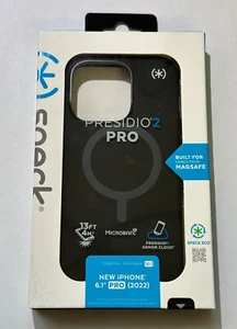 Open Box Speck Presidio 2 Pro Magnetic Case for Apple iPhone 14 Pro (6.1") Black - Picture 1 of 3