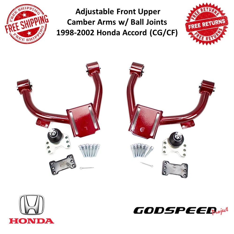 Godspeed 4pc Front & Rear Upper Camber Control Arms Kit For Mazda Miata MX5 NA 1990-1997