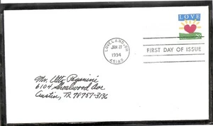 US SC # 2813 LOVE FDC.   Uncacheted. - Picture 1 of 1