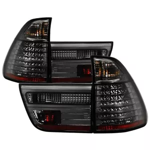 For BMW E53 X5 00-06 4PCS LED Tail Lights Chrome Smoke 5000828 Spyder - Picture 1 of 12