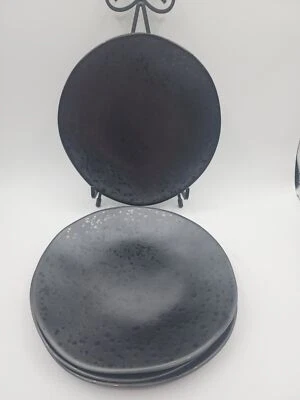 Set of 4 Naturally Danny Seo black salad plates 9” - Image 1 of 4