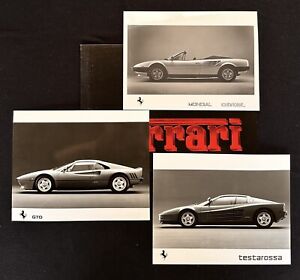 1984 Ferrari Pressesatz GTO Testarossa Welt Broschüre Prospekt #325/84 Englisch