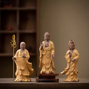 Guanyin,Sakyamuni Ksitigarbha Bodhisattva Figure Statue Buddha Statues Feng Shui - Picture 1 of 7