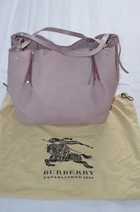 Bolso de Hombro Grande Burberry Lila Cuero Púrpura Canterbury con Cremallera Esquina - Imagen 1 de 12