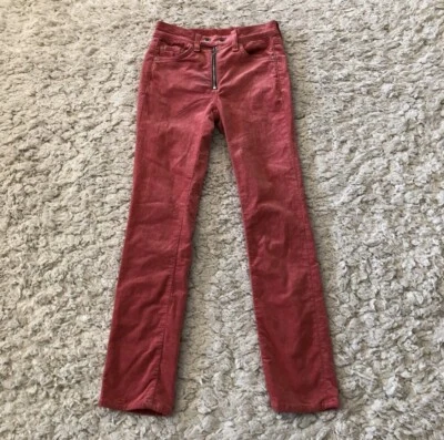 Rag & Bone Red Pink Skinny Jeans Womens Size 23 Actual 25 x 27 - Image 1 of 4