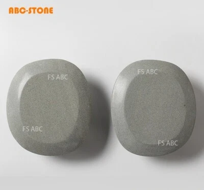 2 piezas manijas de puerta decorativas vintage de mármol gris mármol natural Foto 1 de 4