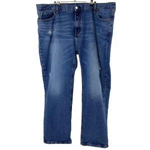 Levi's 541 Mens Athletic Taper Fit Jeans 46x30 Distressed Blue Stretch Denim - Picture 1 of 13