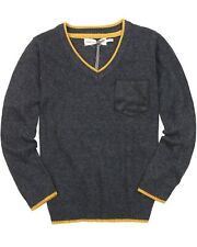 Deux par Deux Boys' Dark Gray Sweater Maestro!, Sizes 18M-12