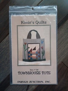 Townhouse Tote Kimie's Quilts Indygo Junction #108 Quilted Bag Pattern - Picture 1 of 2