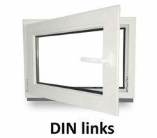 Kunststofffenster Fenster Kellerfenster alle breiten Höhe 600 Mm 2-fach 80 X 60 DIN links