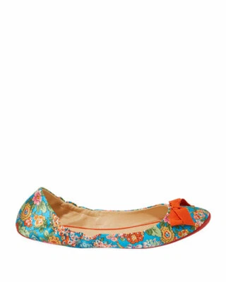 100% AUTÉNTICO NUEVO MUJER LOUBOUTIN AIR LOUBI SEDA FLORAL BALLET ZAPATOS PLANOS UE 36.5/US 6.5 Foto 1 de 4