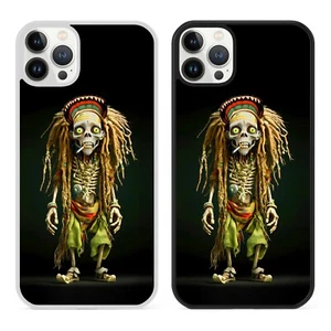 Skeleton Marley Phone Case Cover for iPhone Rasta Jamaica Reggae Music Art Gift - Picture 1 of 7