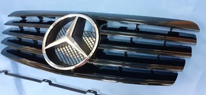 Black Front Grill Set For 1996-2002 Mercedes Benz W208 CLK-Class (C208, A208) - Bild 1 von 7