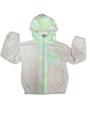 Nike Sherpa Sudadera con Capucha Chaqueta Niñas Niños Pequeño Cremallera Completa Abrigo Rosa Claro Invierno 4-5 Años Foto 1 de 3
