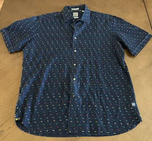Camicia R By Robert Graham fatta a mano in Italia multicolore con bottoni 2XL - Foto 1 di 8