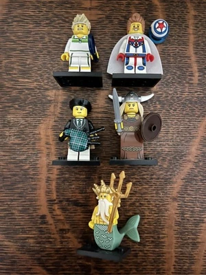 Lote de 5 minifiguras colecionáveis LEGO série 7 (8831) - Imagem 1 de 2