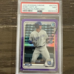 Bobby Witt Jr 2020 Bowman Chrome Prospects #BCP-160 Purple Refractor /250 (RC) - Picture 1 of 2