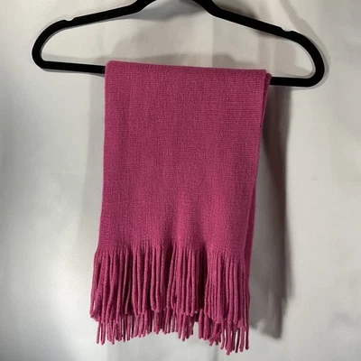 AK Anne Klein lindo cachecol de malha rosa tão macio inverno quente silencioso luxo - Imagem 1 de 4