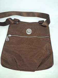 Baggallini Brown Nylon Water-Resistant Travel Hanover Crossbody Bag  - Picture 1 of 9