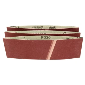 Nastro abrasivo ossido di alluminio 3 pollici x 18 pollici 320 grana giunto lappato 3 pezzi - Foto 1 di 5