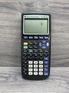 Calculadora gráfica TI-83 Plus Texas Instruments negra probada - Imagen 1 de 6