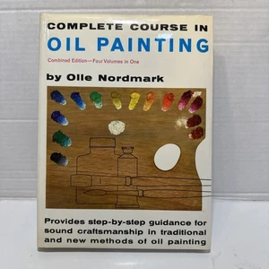 Complete Course in Oil Painting by Olle Nordmark 4 Volumes in 1 (Hardcover 1960) - Picture 1 of 20