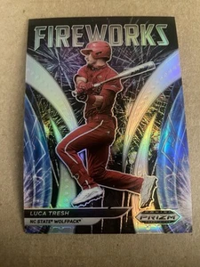2021 Panini Prizm Draft Picks Fireworks Silver Prizm Luca Tresh #F-LT - Picture 1 of 2