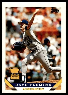 1993 Topps Dave Fleming Seattle Mariners #45 - Image 1 of 2
